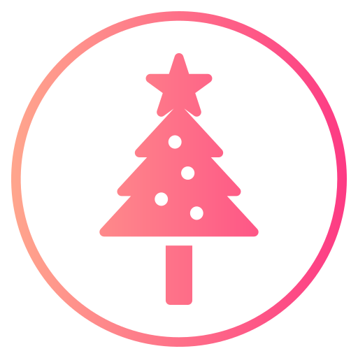 árbol de navidad Generic gradient fill icono