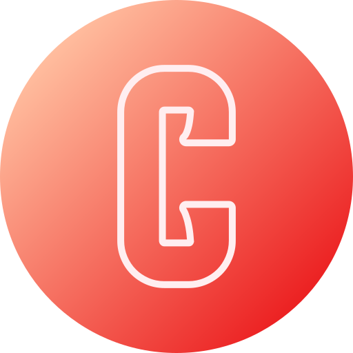 lettera c Generic gradient fill icona