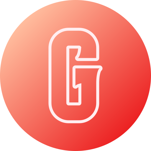 Letter g Generic gradient fill icon
