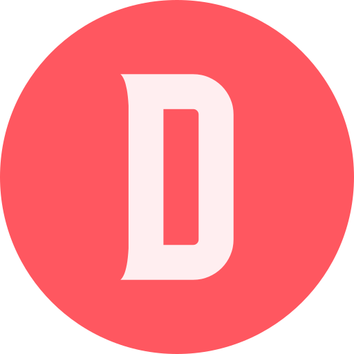 buchstabe d Generic color fill icon