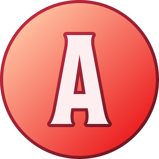 Letter a Generic gradient lineal-color icon
