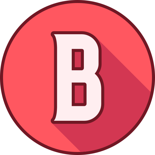 문자 b Generic color lineal-color icon