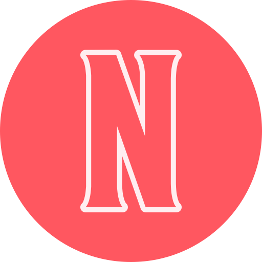 文字n Generic color fill icon