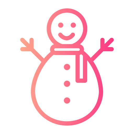Снеговик Generic gradient outline иконка