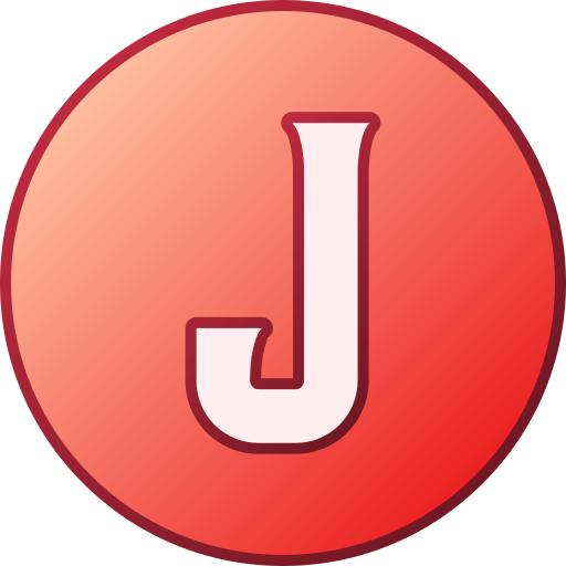 文字j Generic gradient lineal-color icon