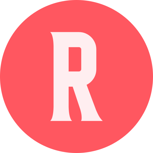 Letter r Generic color fill icon