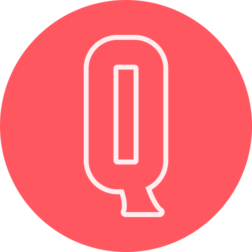 Letter q Generic color fill icon