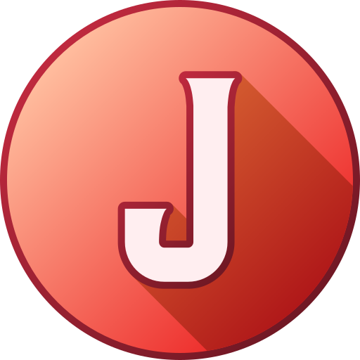 letra j Generic gradient lineal-color icono