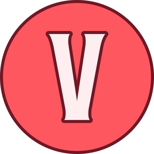 Letter v Generic color lineal-color icon