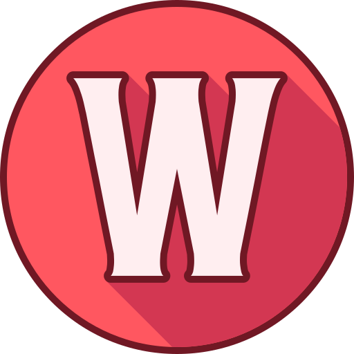 Letter w Generic color lineal-color icon