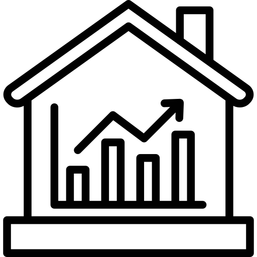 Real estate graph Generic outline icon