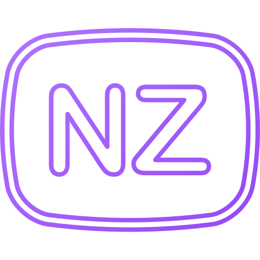 nowa zelandia Generic gradient outline ikona