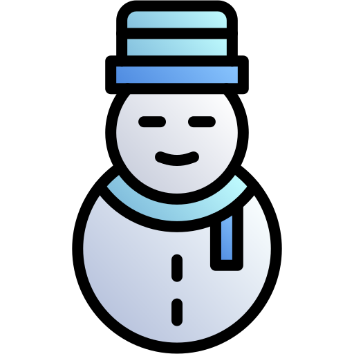 bonhomme de neige Generic gradient lineal-color Icône