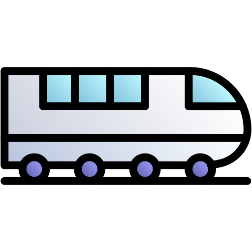 電車 Generic gradient lineal-color icon