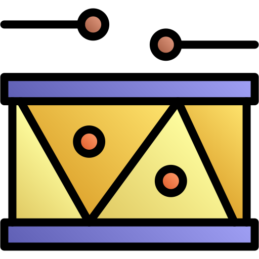 Барабан Generic gradient lineal-color иконка
