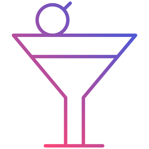 cocktail Generic gradient outline icona