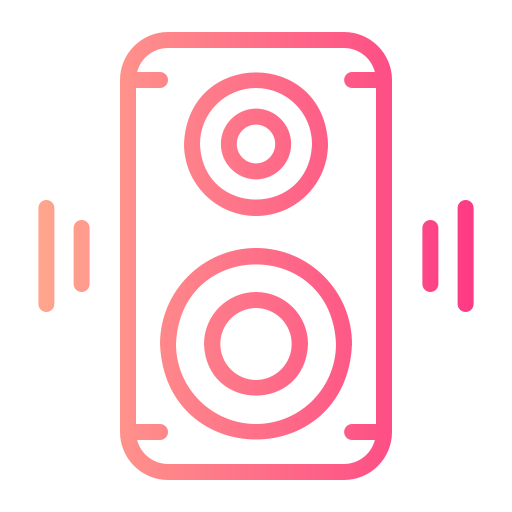 Speaker Generic gradient outline icon