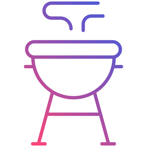 barbecue Generic gradient outline icona