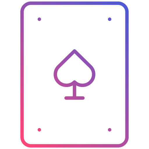 kaartspel Generic gradient outline icoon