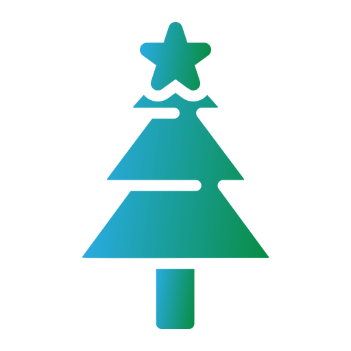 クリスマスツリー Generic gradient fill icon