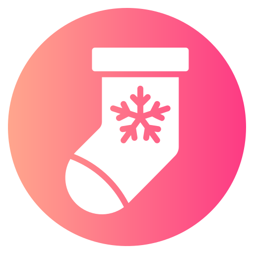 クリスマスソックス Generic gradient fill icon