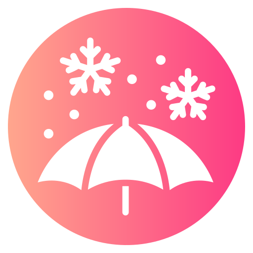opady śniegu Generic gradient fill ikona
