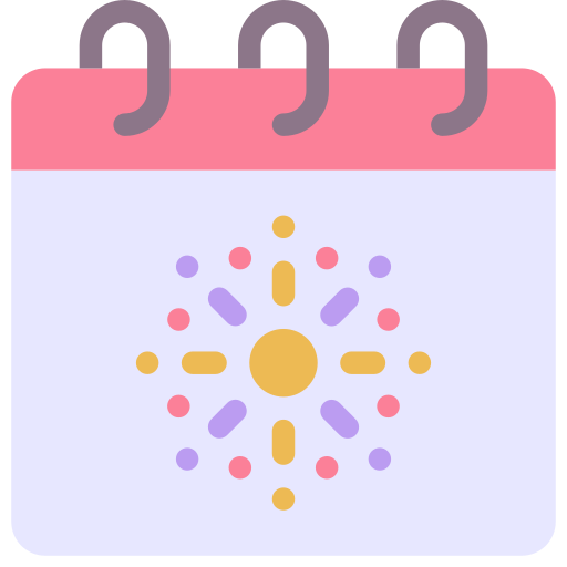 Calendar Generic color fill icon