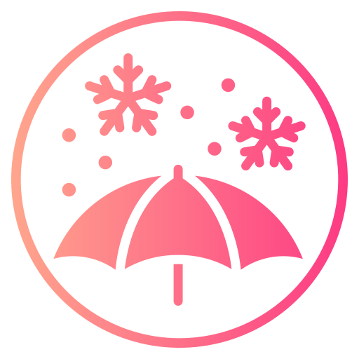 sneeuwval Generic gradient fill icoon