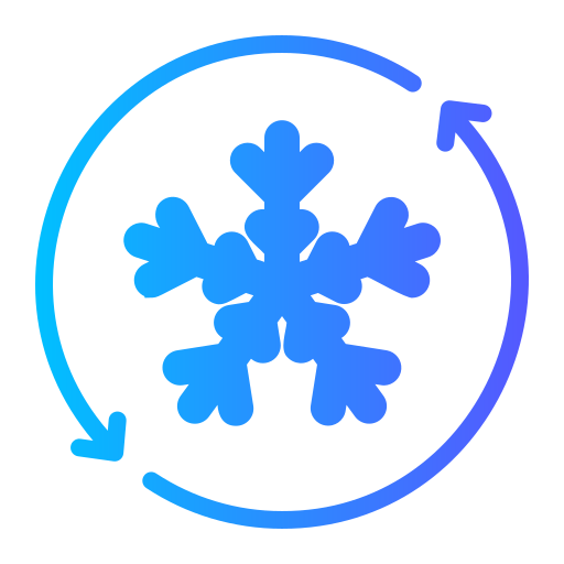 sneeuwvlok Generic gradient fill icoon