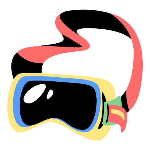 Лыжные очки Generic color fill иконка