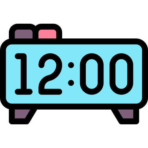 Digital clock Generic color lineal-color icon