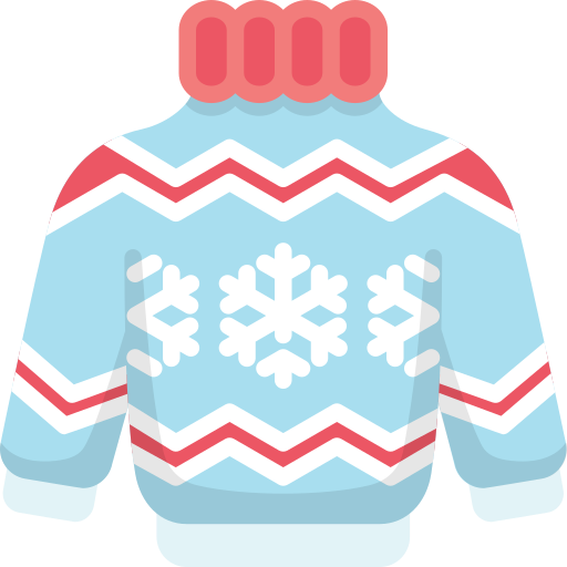suéter navideño Generic color fill icono