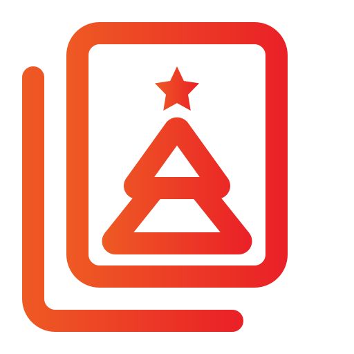 Christmas card Generic gradient outline icon