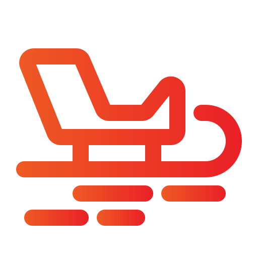 Sleigh Generic gradient outline icon