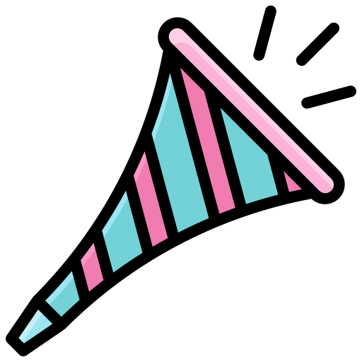 Партийный рог Generic color lineal-color иконка