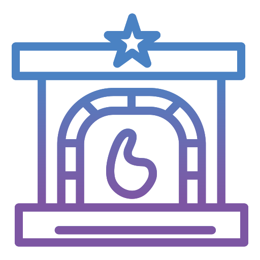 chimenea Generic gradient outline icono