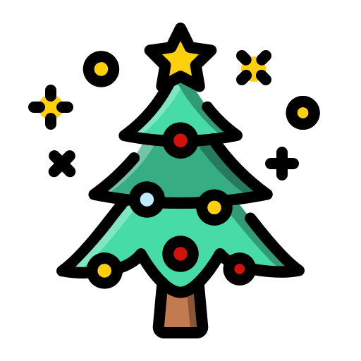 크리스마스 트리 Generic color lineal-color icon