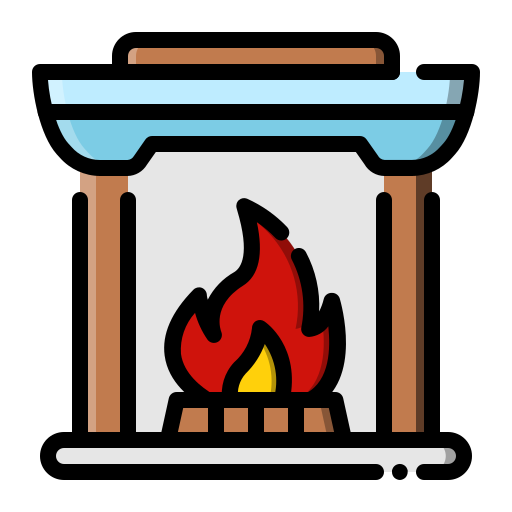 Fireplace Generic color lineal-color icon
