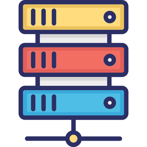 Data storage Generic color lineal-color icon
