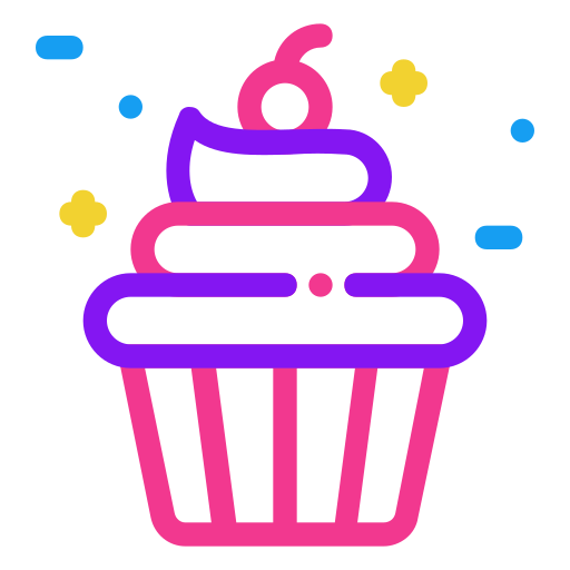 cupcake Generic color outline icona
