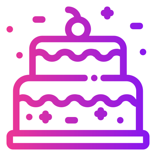 gâteau Generic gradient outline Icône