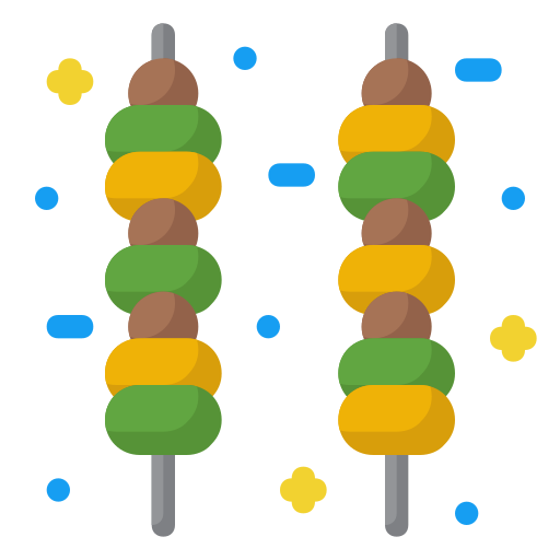 szaszłyki Generic color fill ikona