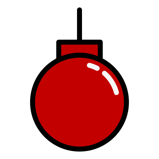 bola navideña Generic color lineal-color icono