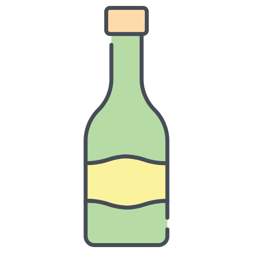butelka wina Generic color lineal-color ikona