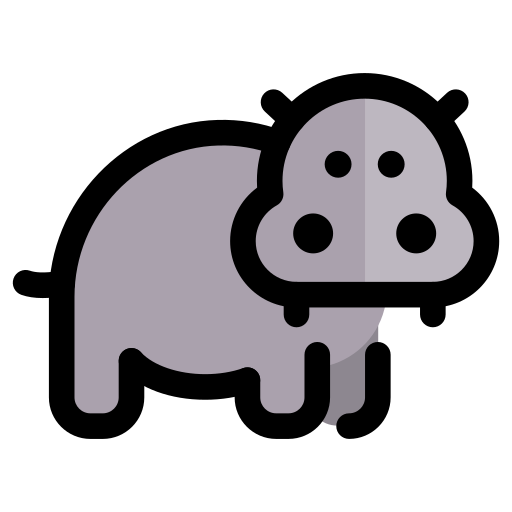 nijlpaard Generic color lineal-color icoon