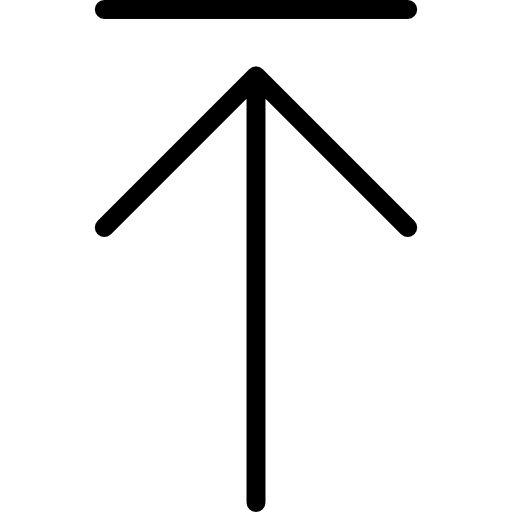 freccia su Basic Miscellany Lineal icona