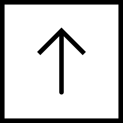 上矢印 Basic Miscellany Lineal icon