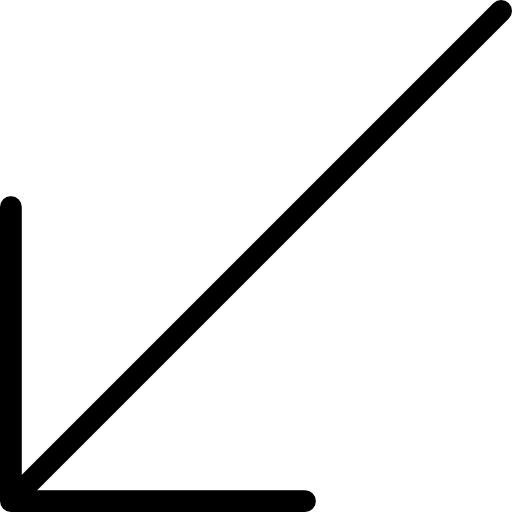 strzałka ukośna Basic Miscellany Lineal ikona
