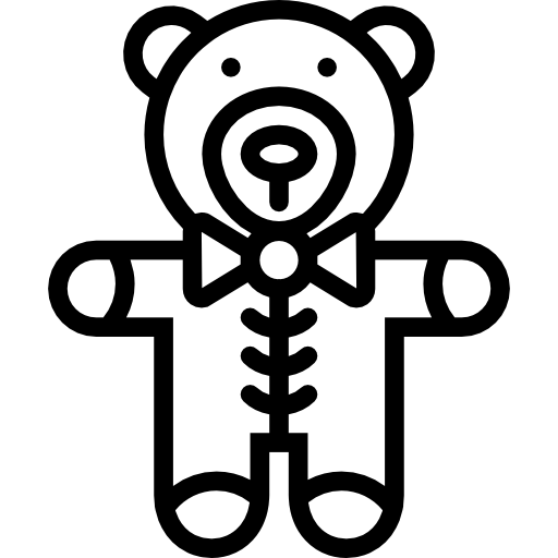 oso de peluche Basic Miscellany Lineal icono