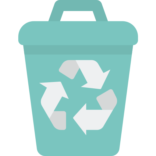 reciclaje Kawaii Flat icono